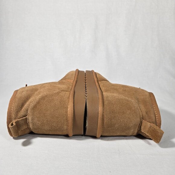 ASPEN Genuine Chestnut Suede Faux Fur Shearling Water Resistant Boot Women Sz 9. - Picture 10 of 17